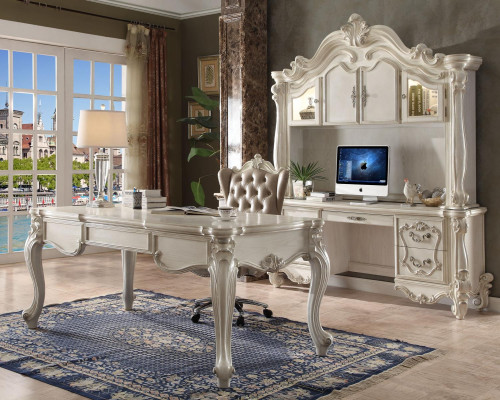 Office Desk + Armchair Table Wooden Table Chair 3pcs. Set computer desk