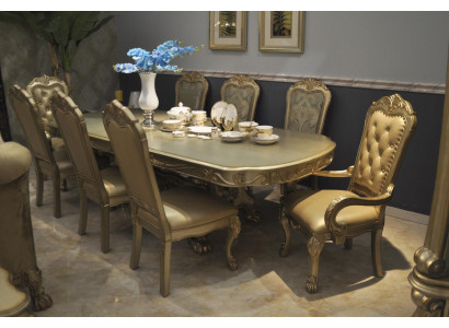 Royal dining table with 6x chairs Complete's decorative dining room 7 pieces.