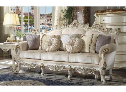 Luxury Sofa Design Couch Upholstery Classic Furniture Three Seater Three Seater