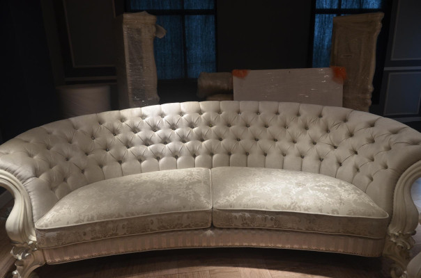 Sofa 4 Seater Couch design Upholstery Chesterfield Seat Suite Leather Textile