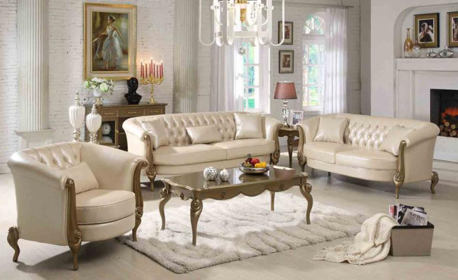 Luxury Furniture Sofa set Couch Sofa Upholstery 3+2+1 Seater with Coffee table Couches