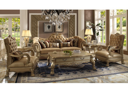 Luxury Furniture Sofa set Couch Sofa Upholstery 3+1+1 Seater with Coffee table