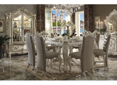 Royal Dining room Suite Rectangular Dining table with x8 Chairs Baroque Rococo Furniture
