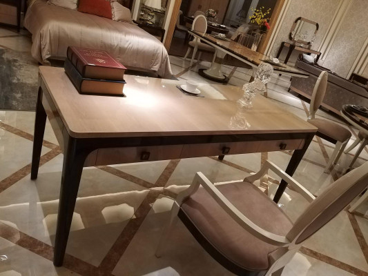 Office Office Law Firm Table Shelf Files Wardrobe Writing Modern Wood