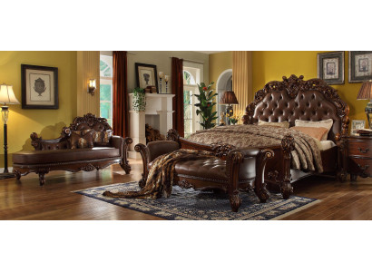 Royal Double Bed Beds 2x Bedside table Console Complete Set