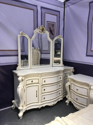 Buffet Chest of drawers Chests of drawers Wardrobe Baroque Rococo Mirror Sideboard