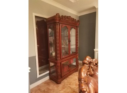 Elegant display case antique style baroque rococo wardrobe shop window decoration living room