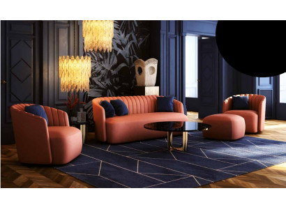 Couch Luxury Set 4 pcs Sofa set 321 Stool Suite Sofa Sofas Armchair Group new