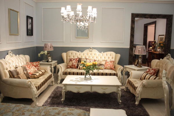 Classic Suite Chesterfield 4 pieces. Set Sofa set Couch Sofa Sofa Upholstery