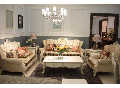 Classic Suite Chesterfield 4 pieces. Set Sofa set Couch Sofa Sofa Upholstery