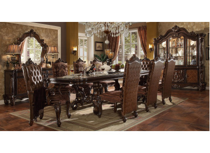 Classic r Dining table Wood Dining room Suite 8x Chairs Designer Set