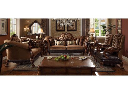Classic Sofa set 3+2+1 Seater Sofa Couch Upholstery Textile Chesterfield