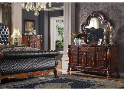 Chests of drawers Wardrobe with Mirror Noble Chest of drawers Buffet Baroque Rococo Wood new Sideboard