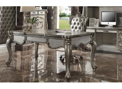 Office Desk Armchair Table Wooden Table Chair 2-Piece Desks Baroque