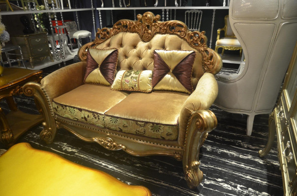 Classic Suite 4 pcs. Set Seater Sofa set Couch Sofa Textile Sofa Upholstery