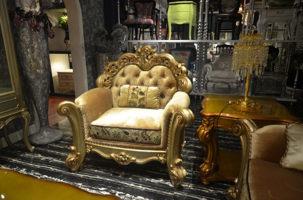 Classic Suite 4 pcs. Set Seater Sofa set Couch Sofa Textile Sofa Upholstery