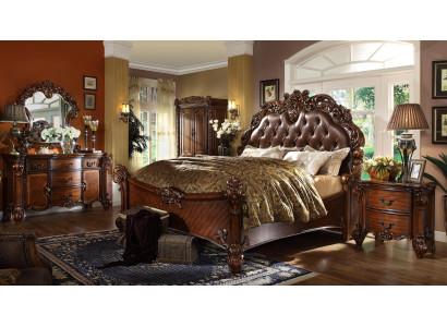 Classic Bedroom Set Bed Bedside table Chest of drawers Mirror Chest of drawers
