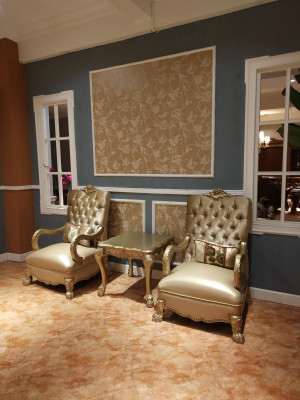 Armchair Design Couch Sofa Relax Fabric Lounge Luxury TV Club Upholstery
