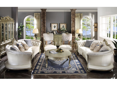 Luxury Chesterfield Sofa set 4+4+1+1 Seater with Coffee table Furniture Couch