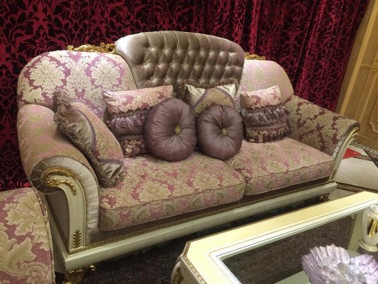 Sofa set 3+1+1 Seater Set Design Sofas Upholstery Classic Couches