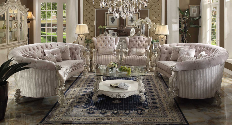 Sofa set Baroque Seater Living landscape Sofa Upholstery Suite Sofas 4 pieces.