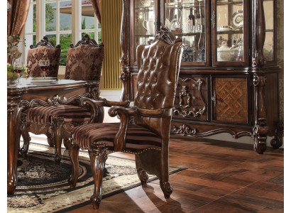 Classic r Brown Chesterfield Seater exclusive r Leather chair Baroque style seating furniture