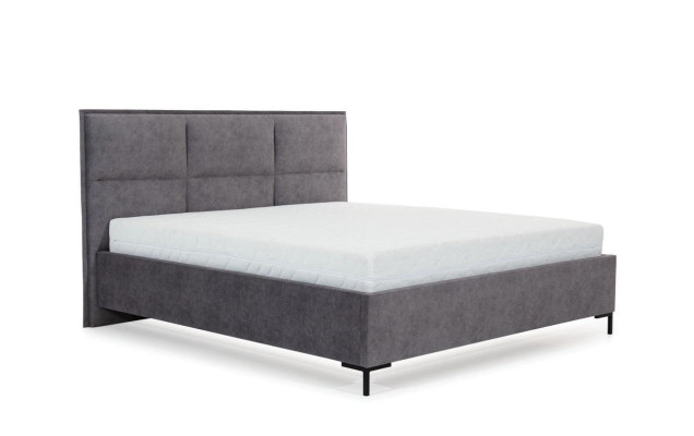 Bed Gray Bedroom Wood Furniture Textile Classic Art Deco Style