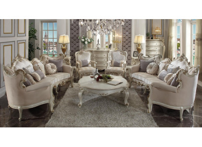 Luxury Furniture Sofa set Couch Sofa Upholstery 4+4+1+1 Seater with Coffee table