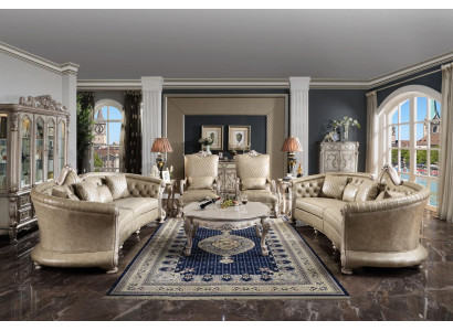 Sofa set Coffee table Side table Living landscape Sofa Upholstery 5 pieces. Set new