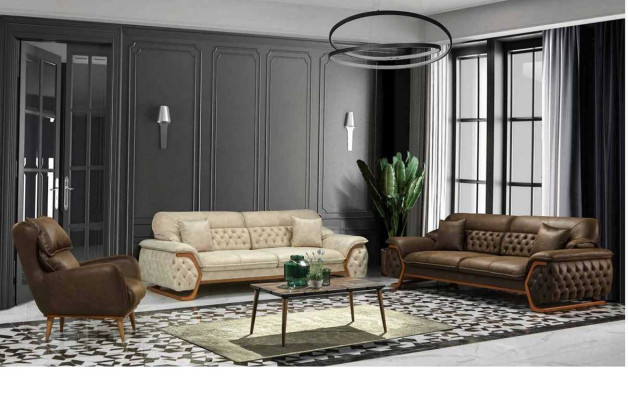 Sofa 3 Seater Chesterfield Couch Upholstery Living room Sofas Design Adjustable