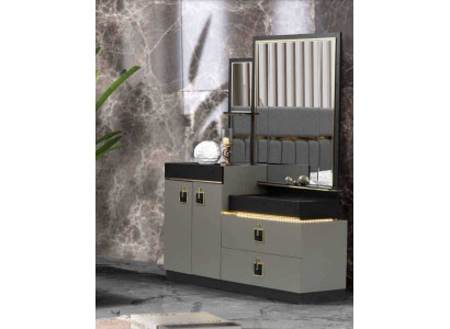 Dressing table with Mirror Console Chests of drawers Wood Modern Bedroom