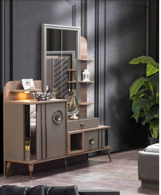 Design Dressing table with Mirror Luxury Bedroom Furniture 2pcs. new