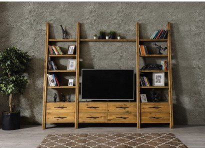 Wall unit Luxury wall unit Wardrobe Furniture Living room TV-cabinet sideboard Wood