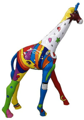 Designer Figures Modern Decorations Garden Giraffe Statue Sculpture Sculptures