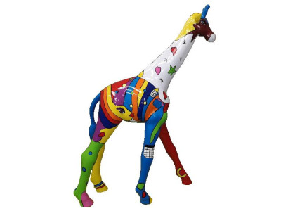 Designer Figures Modern Decorations Garden Giraffe Statue Sculpture Sculptures