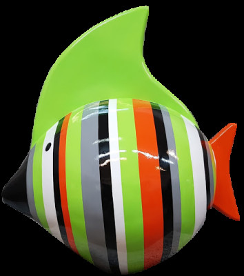 Sculptures Design Home Decoration Statues Figures Abstract Fish Figure Decoration