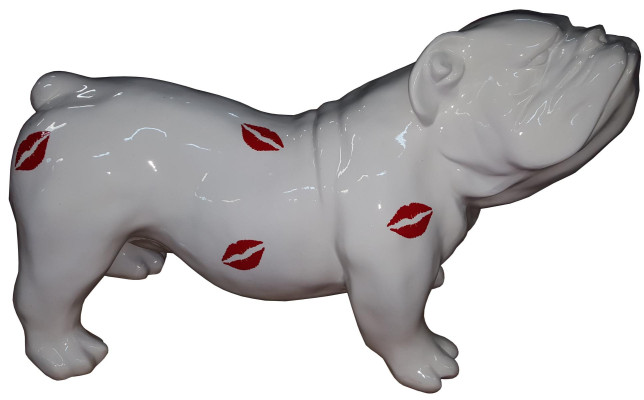 Colorful Abstract Figure Figurines Dog Garden Sculpture Sculptures Statue Decoration