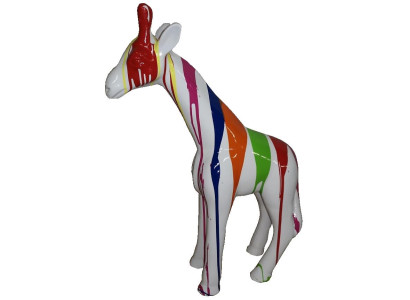 Sculpture Abstract Design Statue Colorful Figures Hand Painted Decoration Giraffe new