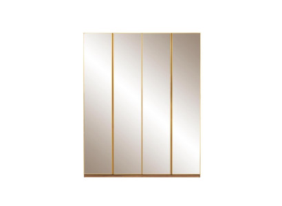 Wardrobe Wooden Cabinet Mirror Wardrobe Wardrobe Brown