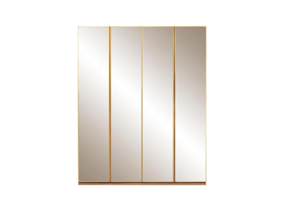 Wardrobe Wooden Cabinet Mirror Wardrobe Wardrobe Brown