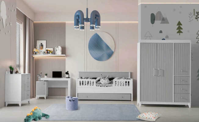 4 pieces Children's room Ensemble: Complete furniture set for perfect furnishings