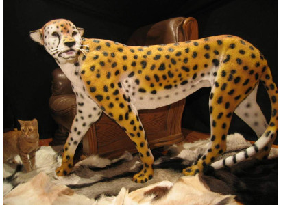 Home Decorative Sculptures Abstract Leopard Design Statues Figures Figure Decoration