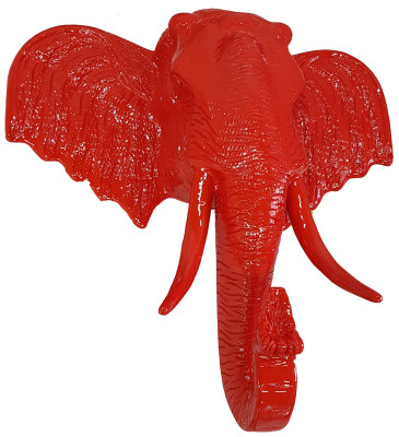 Bust Wall Abstract Design Head Art Elephant Sculpture Decoration Sculpture Decoration