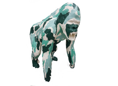 Gorilla Figure Statue Monkey Figures Statues Decoration Decorative Design Garden