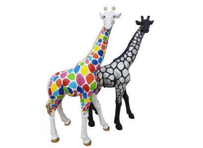 Designer Figures Modern Decorations Garden Giraffe Statue Sculpture Sculptures