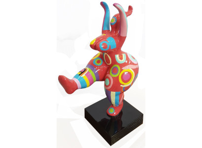 Sculpture Abstract Design Statue Colorful Figures Hand Painted Decoration Men new