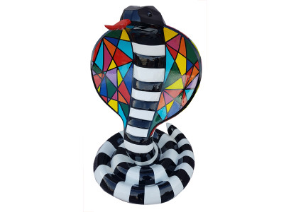 Designer Abstract Modern Figure Snake Cobra Decorative Garden Sculptures Snake