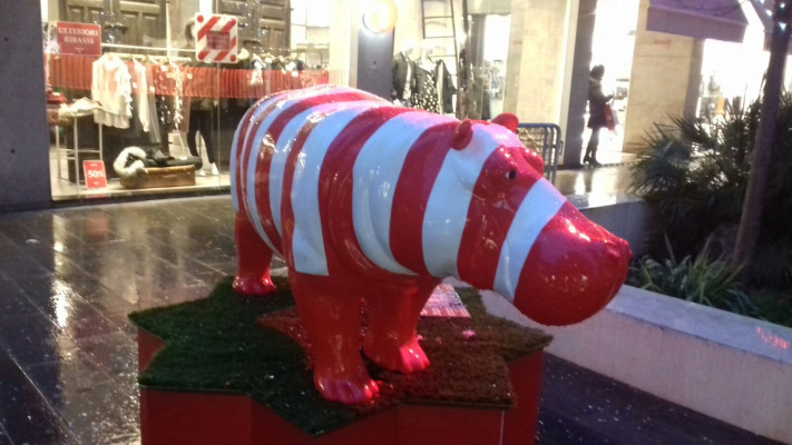 Designer Abstract Figure Modern Figures Decoration Hippo Garden Sculptures