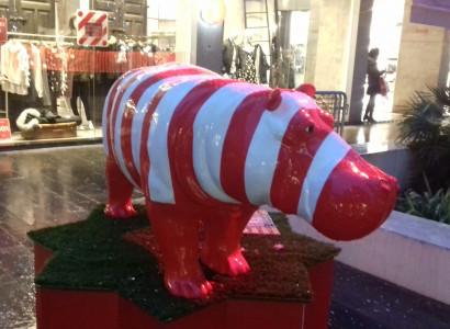 Designer Abstract Figure Modern Figures Decoration Hippo Garden Sculptures