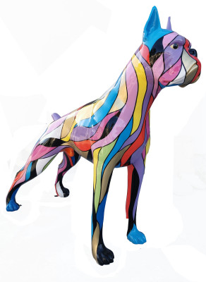 Designer Figures Modern Decorations Garden Figures Dogs Sculpture Sculptures